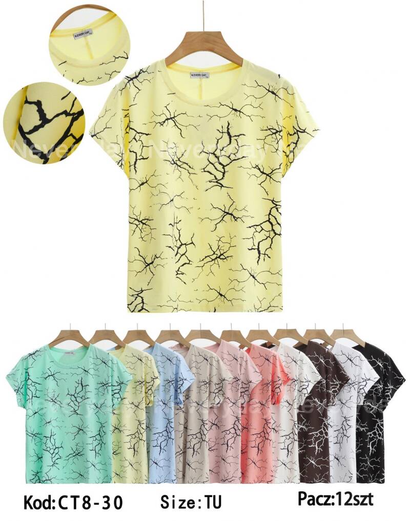 Bluzki damskie  Roz Standard, Mix Kolor Paczka 12 szt